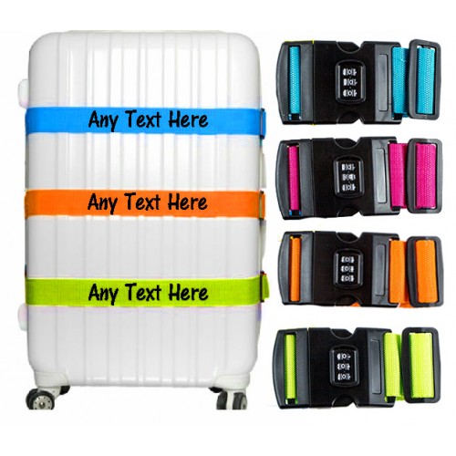 personalised suitcase straps